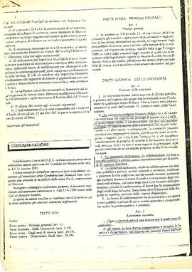 Legislazione universitaria (leggi)